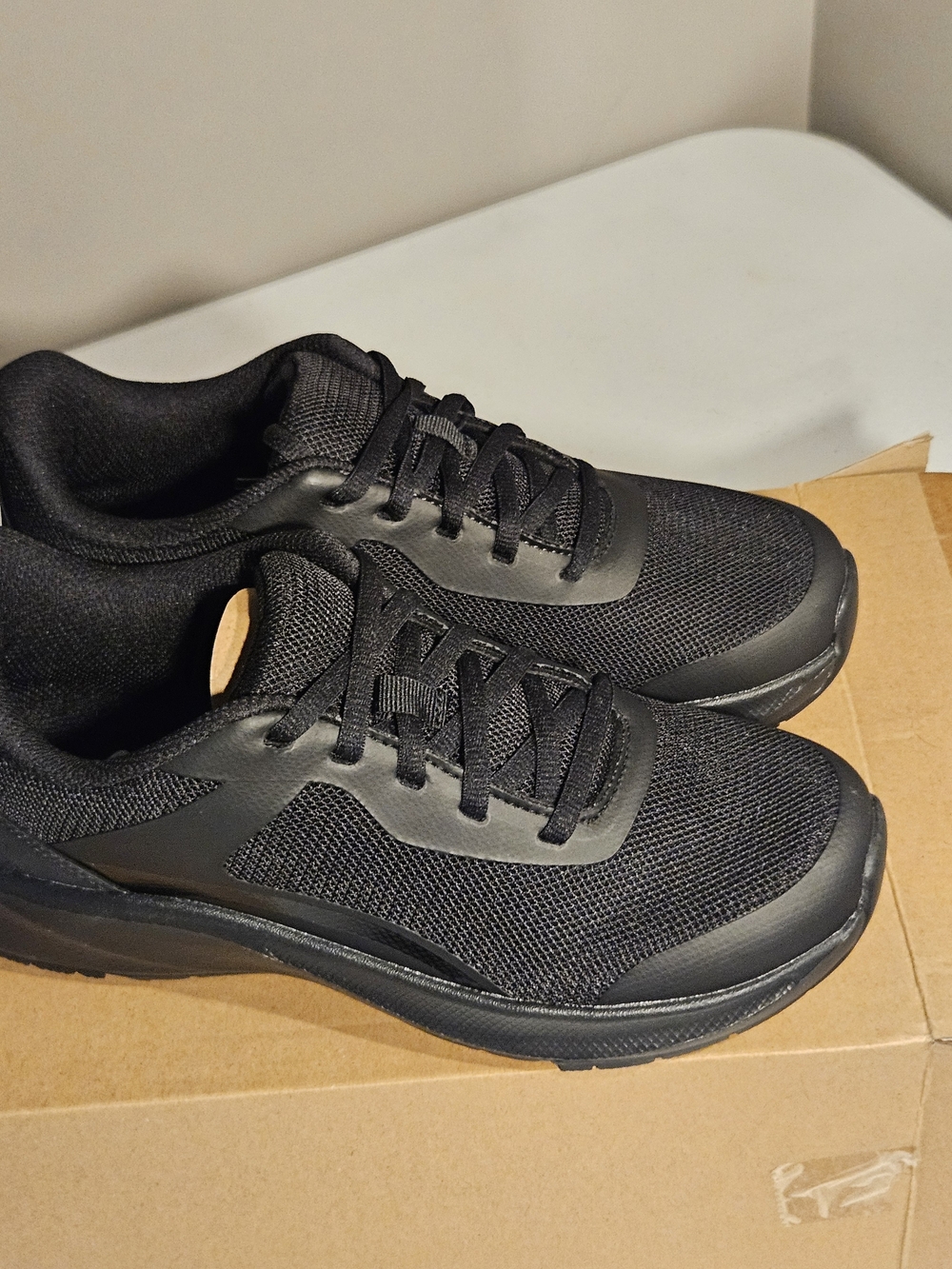 Athletic Works Women's Black Mesh Athletic Sneakers